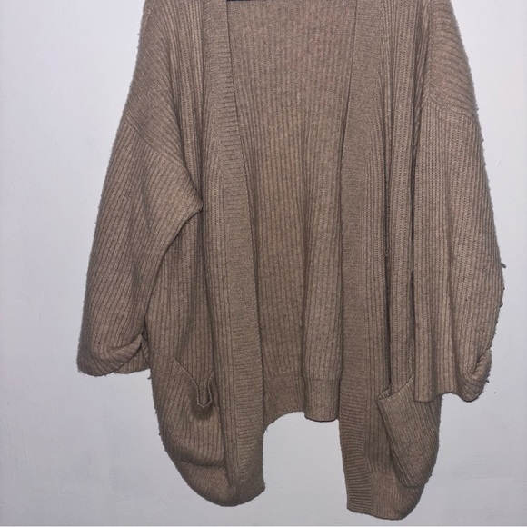 Nap Loungewear Women’s Cozy Cashmere Tan Cardigan XL - Picture 3 of 7